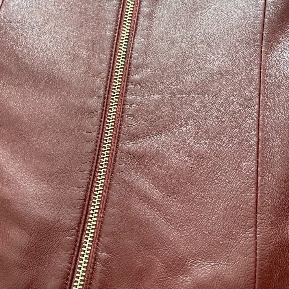Vintage Tribal Red Leather Jacket - Picture 11 of 12